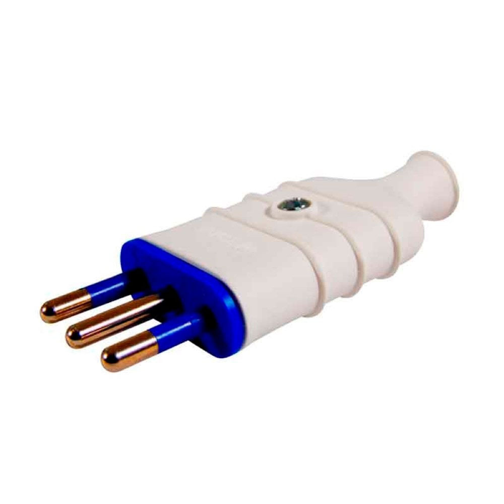 Enchufe Macho 2PT 10A Bco