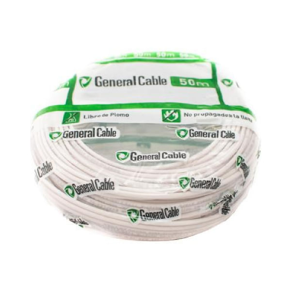Cable Evaflex Libre Halógeno 2.5MM x 50 MT Blanco